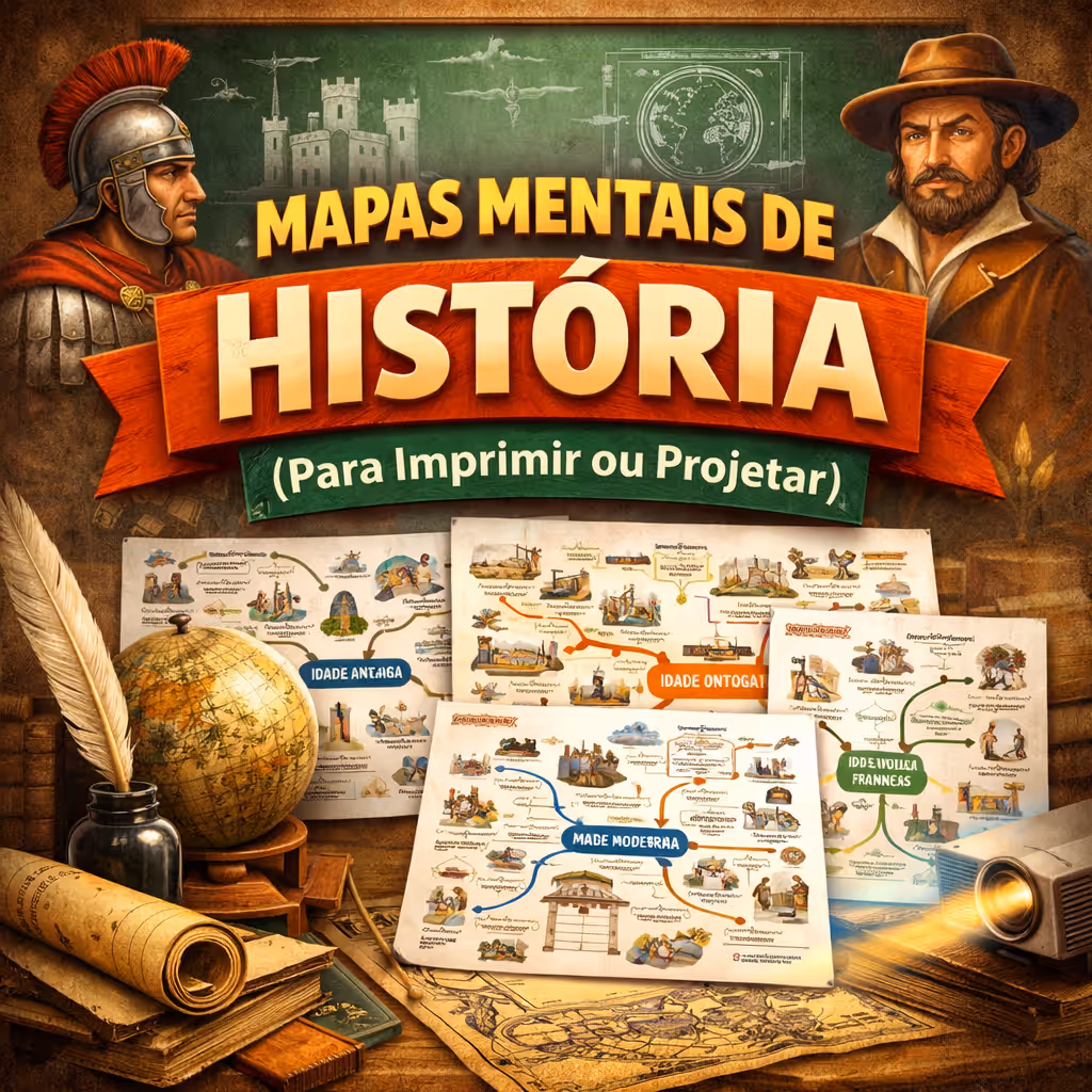 Mapas Mentais de História (Para Imprimir ou Projetar)